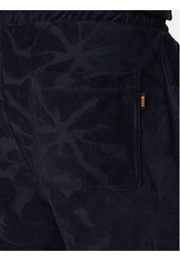 BOSS Szorty sportowe Se_Flower 50566816 Granatowy Regular Fit. Kolor: niebieski. Materiał: bawełna. Styl: sportowy