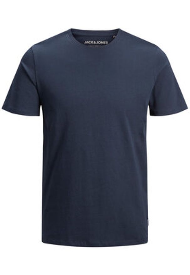 Jack & Jones T-Shirt Orrganic Basic 12156101 Granatowy Slim Fit. Kolor: niebieski. Materiał: bawełna