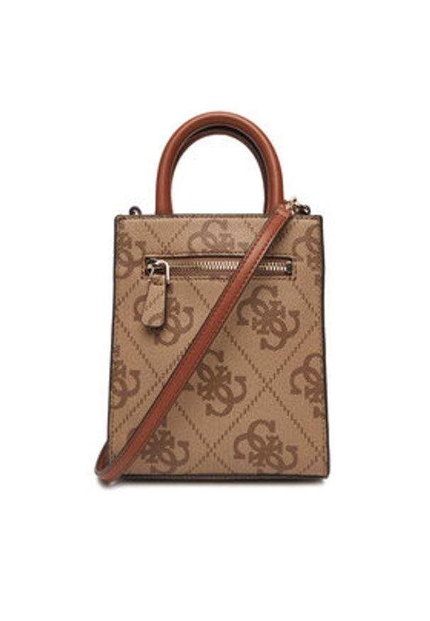 Guess Torebka Erenia Mini HWSO78 38750 Beżowy. Kolor: beżowy. Materiał: skórzane