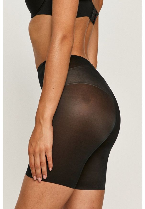 Spanx - Szorty modelujące Skinny Britches. Kolor: czarny. Materiał: tkanina, materiał. Wzór: gładki