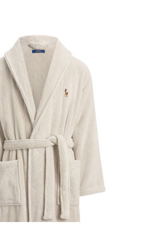 Polo Ralph Lauren Szlafrok 7,149E+11 Beżowy. Typ kołnierza: polo. Kolor: beżowy. Materiał: bawełna