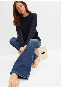 bonprix - Dżinsy Flared, niski stan, ze stretchem. Stan: obniżony. Kolor: niebieski #3