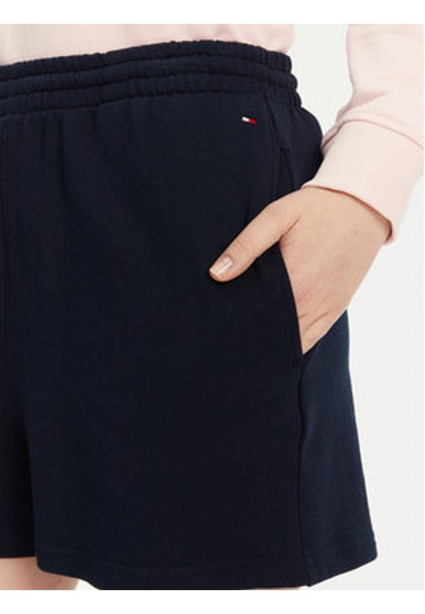 TOMMY HILFIGER - Tommy Hilfiger Szorty sportowe UW0UW05800 Granatowy Regular Fit. Kolor: niebieski. Materiał: bawełna