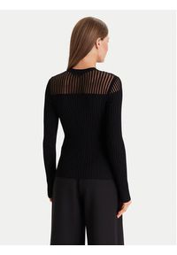 Morgan Sweter 252-MAMDO Czarny Slim Fit. Kolor: czarny. Materiał: wiskoza #4