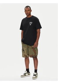 DC T-Shirt ADYZT05467 Czarny Regular Fit. Kolor: czarny. Materiał: bawełna