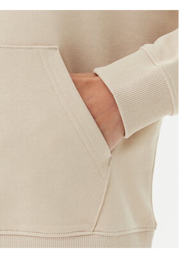 Hugo - HUGO Bluza Delfinia 50522423 Beżowy Regular Fit. Kolor: beżowy. Materiał: bawełna
