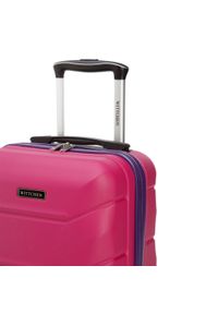 Wittchen - Walizka kabinowa z ABS-u ze żłobieniami różowo-fioletowa. Kolor: fioletowy, różowy, wielokolorowy #5