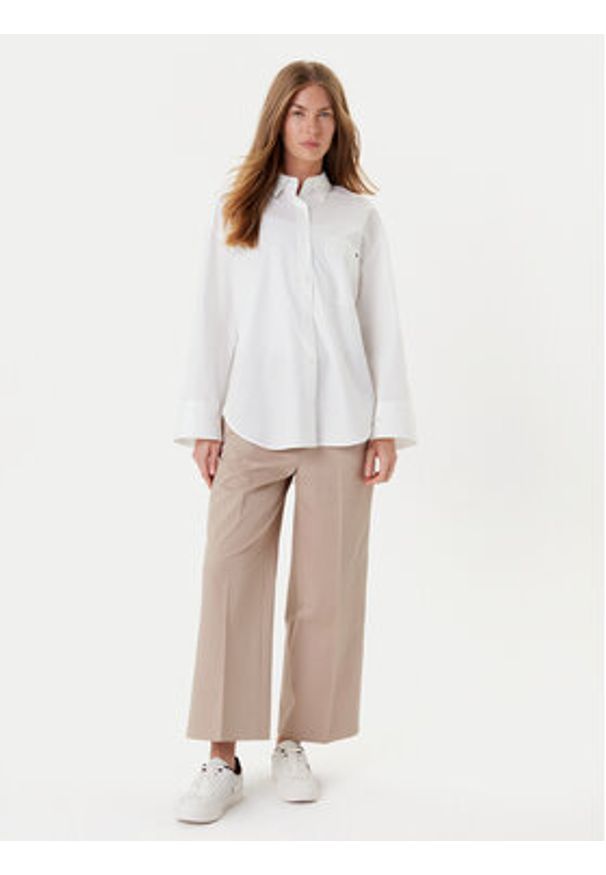TOMMY HILFIGER - Tommy Hilfiger Koszula New Easy WW0WW45892 Biały Relaxed Fit. Kolor: biały. Materiał: bawełna