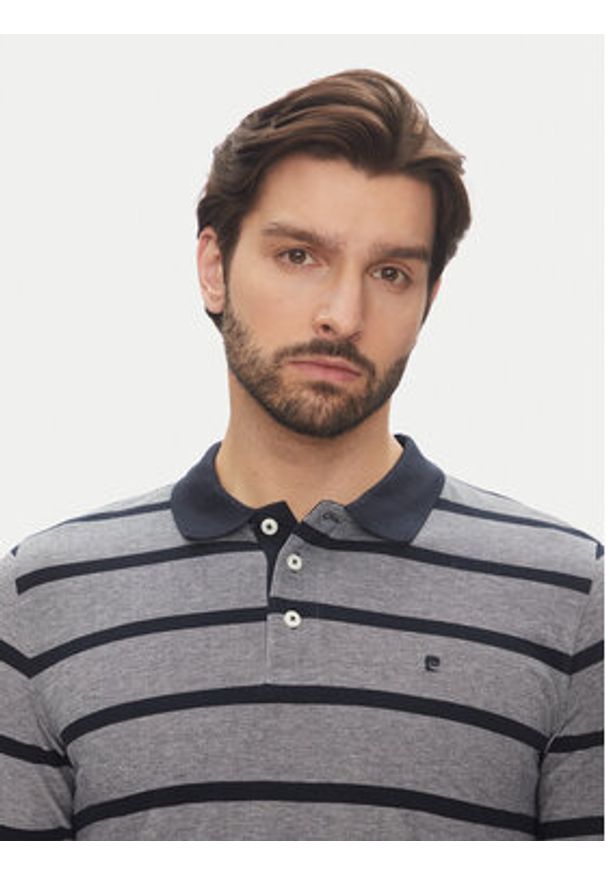 Pierre Cardin Polo C5 21414.2115 Granatowy Slim Fit. Typ kołnierza: polo. Kolor: niebieski. Materiał: bawełna
