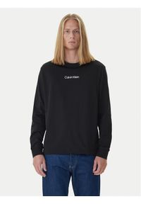 Calvin Klein Longsleeve Standard Logo LV04LD232G Czarny Relaxed Fit. Kolor: czarny. Materiał: bawełna. Długość rękawa: długi rękaw