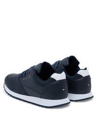 TOMMY HILFIGER - Tommy Hilfiger Sneakersy New Runner Eva Ess FM0FM05512 Granatowy. Kolor: niebieski. Materiał: skóra #4