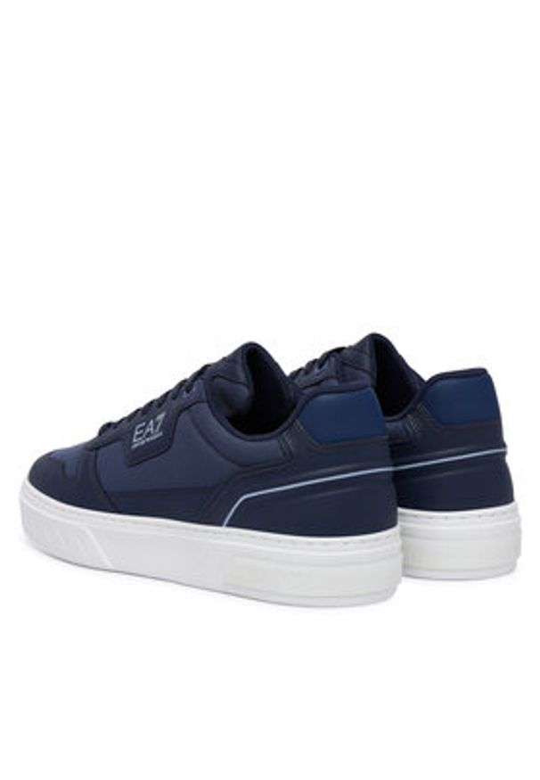 EA7 Emporio Armani Sneakersy 7X000786 AF26388 MB635 Granatowy. Kolor: niebieski. Materiał: materiał