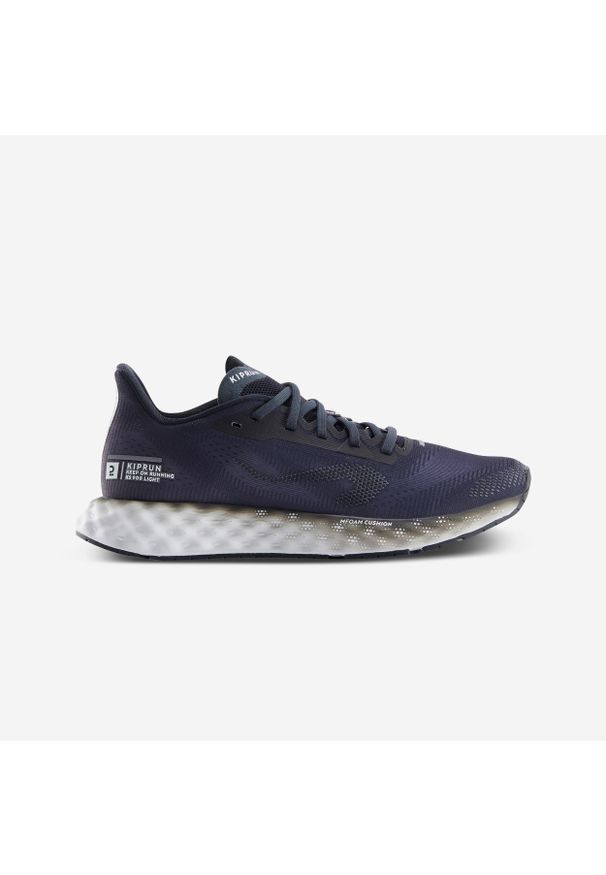 KIPRUN - Buty do biegania damskie Kiprun KS900 Light. Kolor: biały, wielokolorowy, szary. Materiał: materiał. Szerokość cholewki: normalna. Wzór: geometria. Sport: fitness