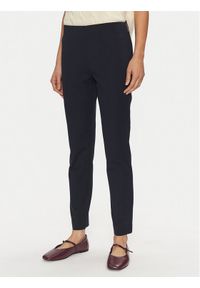 Lauren Ralph Lauren Spodnie materiałowe 200631310 Granatowy Slim Fit. Kolor: niebieski. Materiał: bawełna, wiskoza