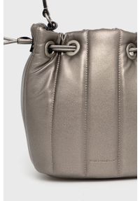 Karl Lagerfeld Torebka 220W3045 kolor srebrny. Kolor: srebrny. Materiał: pikowane. Rodzaj torebki: na ramię #2