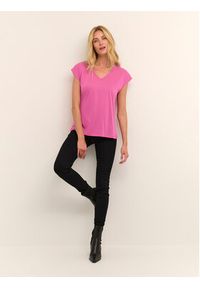 Kaffe T-Shirt Kalise 10504040 Różowy Regular Fit. Kolor: różowy. Materiał: syntetyk #5