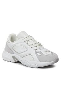Calvin Klein Jeans Sneakersy Retro Tennis Low Lace Mix Nbs Lu YW0YW01312 Biały. Kolor: biały. Materiał: skóra #3