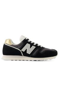 Buty New Balance WL373MB2 - czarne. Okazja: na co dzień. Kolor: czarny. Materiał: guma, zamsz, materiał, syntetyk. Szerokość cholewki: normalna. Wzór: aplikacja. Model: New Balance 373