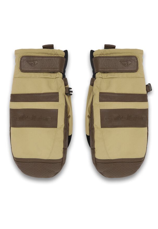 Quiksilver Rękawice narciarskie Squad EQYHN03197 Beżowy. Kolor: beżowy. Materiał: skóra. Sport: narciarstwo