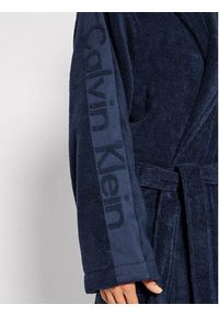 Calvin Klein Underwear Szlafrok 000EM1159E Granatowy. Kolor: niebieski. Materiał: bawełna