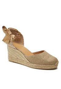 Castañer Espadryle Carina/6/032 021769 Złoty. Kolor: złoty. Materiał: materiał