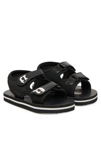 Karl Lagerfeld - KARL LAGERFELD Sandały Z31183 M Czarny. Kolor: czarny. Materiał: skóra #5