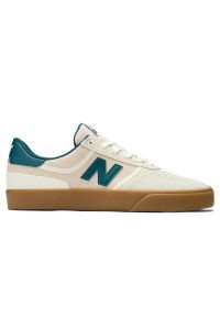 Buty męskie New Balance Numeric NM272RPU – beżowe. Kolor: beżowy. Materiał: zamsz, dresówka. Szerokość cholewki: normalna. Sport: skateboard