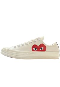 Buty do chodzenia dla dorosłych Converse Comme des Garçons Play Blanche Basse. Kolor: biały. Sport: turystyka piesza