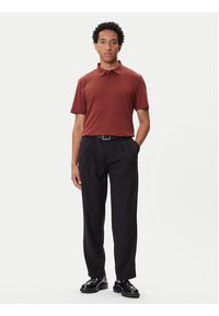Calvin Klein Polo Supima LV04LB276G Brązowy Regular Fit. Typ kołnierza: polo. Kolor: brązowy. Materiał: bawełna #3