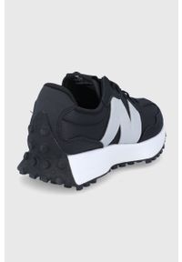 New Balance Buty WS327MA1 kolor czarny na płaskim obcasie. Nosek buta: okrągły. Zapięcie: sznurówki. Kolor: czarny. Materiał: guma. Obcas: na płaskiej podeszwie, na obcasie. Wysokość obcasa: niski #2