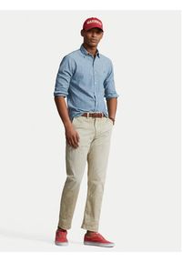 Polo Ralph Lauren Koszula Core Replen 710548538 Niebieski Slim Fit. Typ kołnierza: polo. Kolor: niebieski. Materiał: bawełna