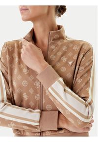 Guess Bluza V5YQ07 K0282 Brązowy Regular Fit. Kolor: brązowy. Materiał: syntetyk