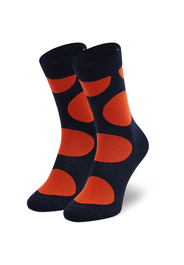 Happy-Socks - Happy Socks Skarpety Wysokie Męskie JUB01-6501 Granatowy. Kolor: niebieski. Materiał: materiał