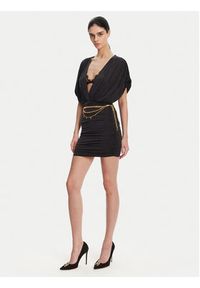 Elisabetta Franchi Sukienka koktajlowa AB-765-51E2 Czarny Regular Fit. Kolor: czarny. Materiał: syntetyk. Styl: wizytowy #4