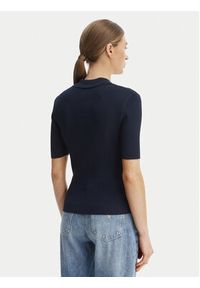MICHAEL Michael Kors Bluzka MS661FZ5ZV Granatowy Slim Fit. Kolor: niebieski. Materiał: syntetyk, wiskoza #3