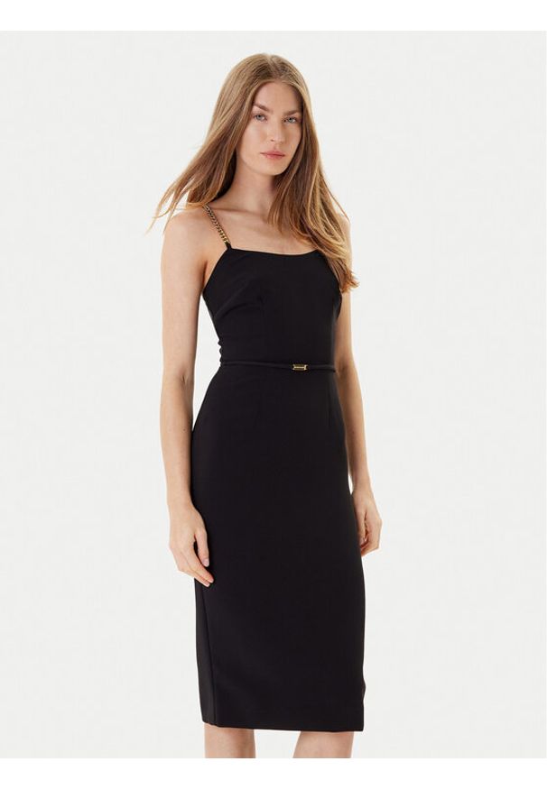 Marciano Guess Sukienka koktajlowa 5YGK13 7160A Czarny Regular Fit. Kolor: czarny. Materiał: syntetyk. Styl: wizytowy