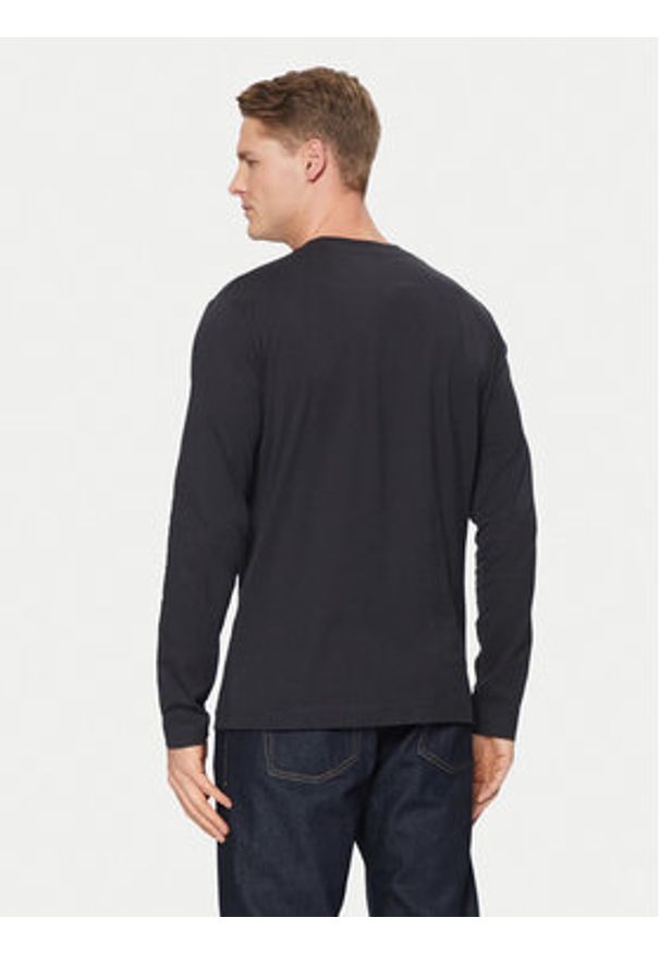 Marc O'Polo Longsleeve 520 2012 52020 Granatowy Regular Fit. Typ kołnierza: polo. Kolor: niebieski. Materiał: bawełna. Długość rękawa: długi rękaw