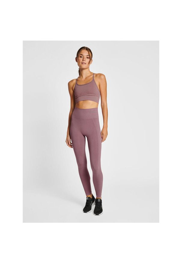 Legginsy damskie Hummel Tif. Kolor: fioletowy. Materiał: tkanina. Sport: joga i pilates
