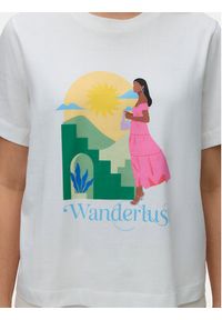 Vero Moda T-Shirt Emily 10344804 Biały Regular Fit. Kolor: biały. Materiał: bawełna #2