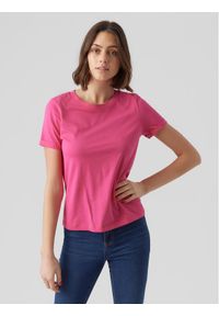 Vero Moda T-Shirt Paula 10243889 Różowy Regular Fit. Kolor: różowy. Materiał: bawełna #1
