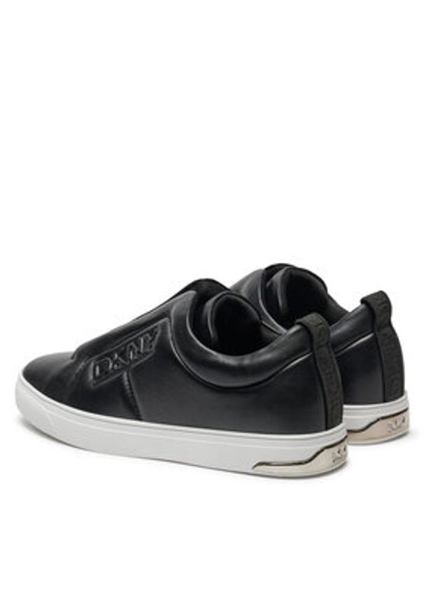 DKNY Sneakersy Abelina K3464220 Czarny. Kolor: czarny. Materiał: skóra