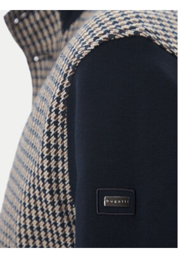 Bugatti Bluza 8750 75173C Granatowy Regular Fit. Kolor: niebieski. Materiał: bawełna