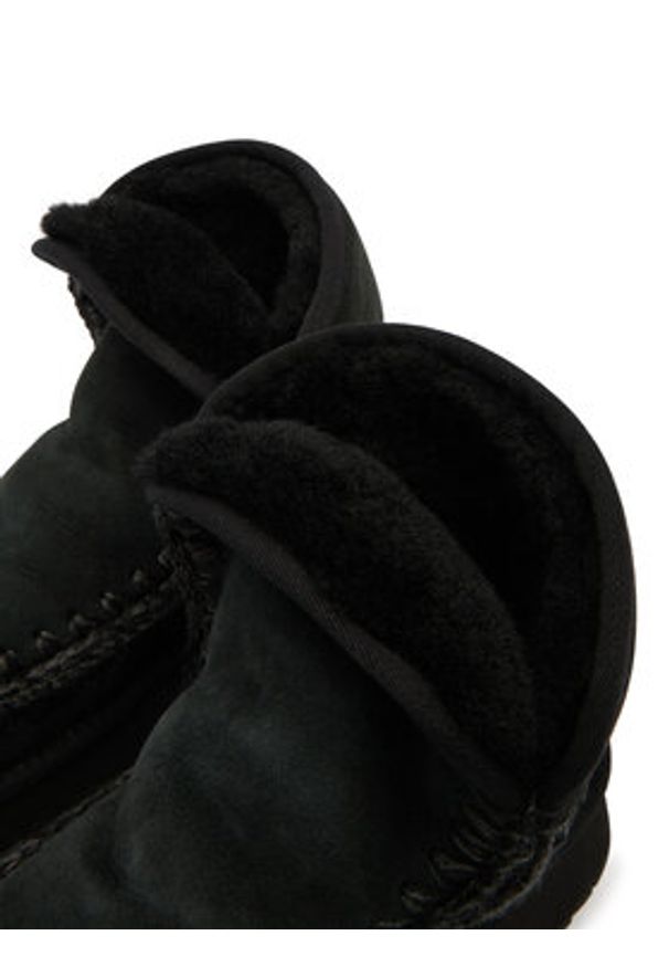 Mou Śniegowce MU.FW681010A Czarny. Kolor: czarny. Materiał: zamsz, skóra