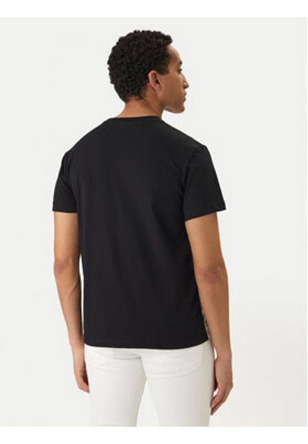 Versace Jeans Couture T-Shirt 80GAH6SB JS541 Czarny Slim Fit. Kolor: czarny. Materiał: bawełna