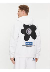 Hugo Bluza Nolumbine 50515648 Biały Relaxed Fit. Kolor: biały. Materiał: bawełna #5