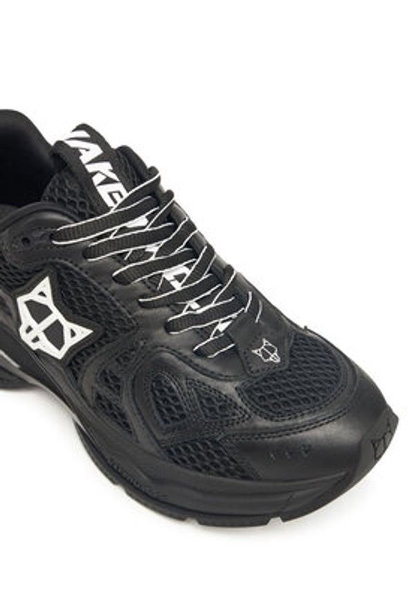 Naked Wolfe Sneakersy Smash Czarny. Kolor: czarny. Materiał: skóra