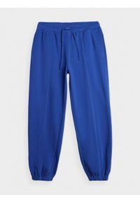 outhorn - Spodnie dresowe joggery męskie - kobaltowe. Kolor: niebieski. Materiał: dresówka. Wzór: ze splotem, gładki #7