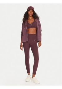 Roxy Legginsy Heart Into It Ankle ERJNP03690 Fioletowy Slim Fit. Kolor: fioletowy. Materiał: syntetyk