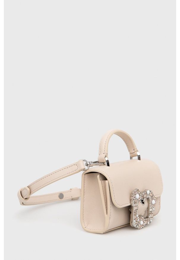 Kate Spade torebka skórzana kolor beżowy. Kolor: beżowy. Materiał: skórzane