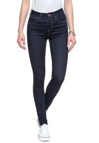 Wrangler - WRANGLER HIGH RISE SKINNY RINSEWASH W27HLU023 112128102. Stan: podwyższony #8